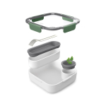 Lunchbox with interior containers and fork, 1 L