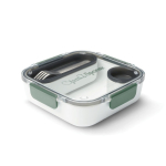 Lunchbox with interior containers and fork, 1 L