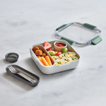 Lunchbox with interior containers and fork, 1 L