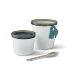 Cup-style lunchbox with 2 leak-proof compartments, 900 ml turquoise colour
