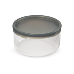 Glass bowl with silicone anti-drip lid, 750 ml
