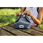 Eco lunch bag with sealed lining, 6.7 L grey colour