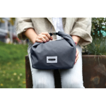 Eco lunch bag with sealed lining, 6.7 L grey colour
