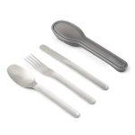 Elegant, promotional stainless steel cutlery set silver colour
