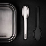 Elegant, promotional stainless steel cutlery set silver colour