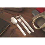 Elegant, promotional stainless steel cutlery set silver colour