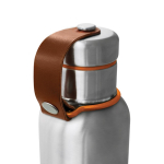 Stainless steel thermal bottle with handle, 500 ml orange colour third view