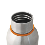 Stainless steel thermal bottle with handle, 500 ml orange colour fourth view