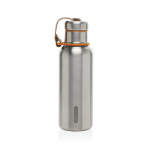 Stainless steel thermal bottle with handle, 500 ml orange colour sixth view