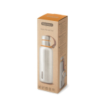 Stainless steel thermal bottle with handle, 500 ml orange colour view with box