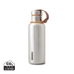 Stainless steel thermal bottle with handle, 500 ml orange colour