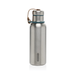 Stainless steel thermal bottle with handle, 500 ml turquoise colour