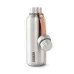 Stainless steel thermal bottle with handle, 500 ml olive green colour second view