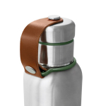 Stainless steel thermal bottle with handle, 500 ml olive green colour third view