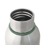 Stainless steel thermal bottle with handle, 500 ml olive green colour fourth view