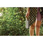 Stainless steel thermal bottle with handle, 500 ml olive green colour ambient view 3 