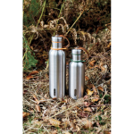 Stainless steel thermal bottle with handle, 500 ml olive green colour