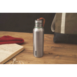 Stainless steel thermal bottle with handle, 500 ml olive green colour