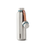 Stainless steel thermal bottle with handle, 750 ml turquoise colour