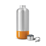 Large stainless steel thermal bottle, 850 ml orange colour third view