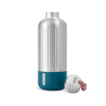 Large stainless steel thermal bottle, 850 ml turquoise colour