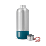 Large stainless steel thermal bottle, 850 ml turquoise colour