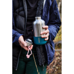 Large stainless steel thermal bottle, 850 ml turquoise colour
