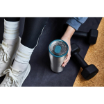 Leakproof stainless steel thermal tumbler, 600 ml turquoise colour