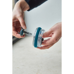 Leakproof stainless steel thermal tumbler, 600 ml turquoise colour