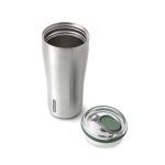 Leakproof stainless steel thermal tumbler, 600 ml olive green colour fifth view