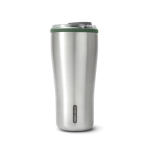 Leakproof stainless steel thermal tumbler, 600 ml olive green colour sixth view