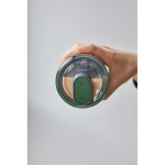 Leakproof stainless steel thermal tumbler, 600 ml olive green colour