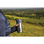 Drip-proof thermal mug in stainless steel, 340 ml grey colour
