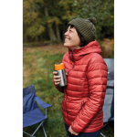 Drip-proof thermal mug in stainless steel, 340 ml orange colour