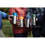 Drip-proof thermal mug in stainless steel, 340 ml orange colour