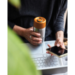 Drip-proof thermal mug in stainless steel, 340 ml