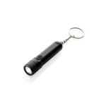 Ultra-bright rechargeable LED keyring torch black colour