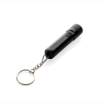Ultra-bright rechargeable LED keyring torch black colour