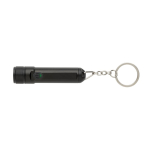 Ultra-bright rechargeable LED keyring torch black colour