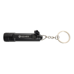 Ultra-bright rechargeable LED keyring torch black colour