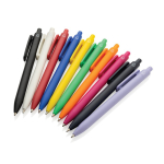Eco pen with large clip, blue Dokumental® ink black colour