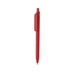 Eco pen with large clip, blue Dokumental® ink red colour