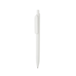 Eco pen with large clip, blue Dokumental® ink white colour