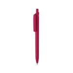 Eco pen with large clip, blue Dokumental® ink pink colour
