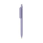Eco pen with large clip, blue Dokumental® ink violet colour