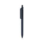 Eco pen with large clip, blue Dokumental® ink navy-blue colour