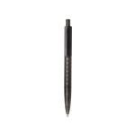 Eco pen with geometric design and blue Dokumental® ink black colour
