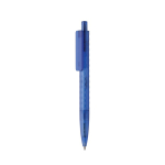 Eco pen with geometric design and blue Dokumental® ink blue colour