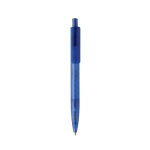 Eco pen with geometric design and blue Dokumental® ink blue colour