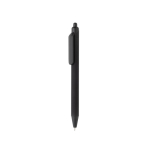Eco pen with soft-touch finish, clip and blue ink black colour